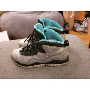 NIKE AIR JORDAN X 10 RETRO 30TH BG LADY LIBERTY DUST SILVER GOLD 705179-045 6Y 6